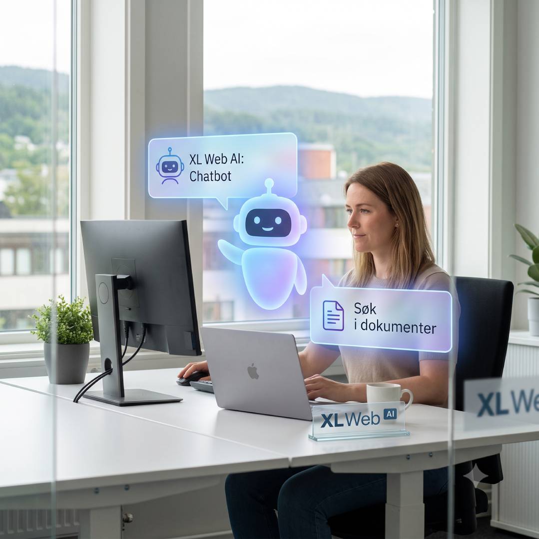XL Web AI i praksis – chatbot på nettsiden og søk i dokumenter